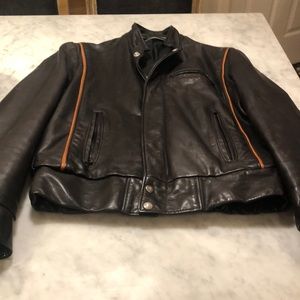 Schott NYC leather moto jacket